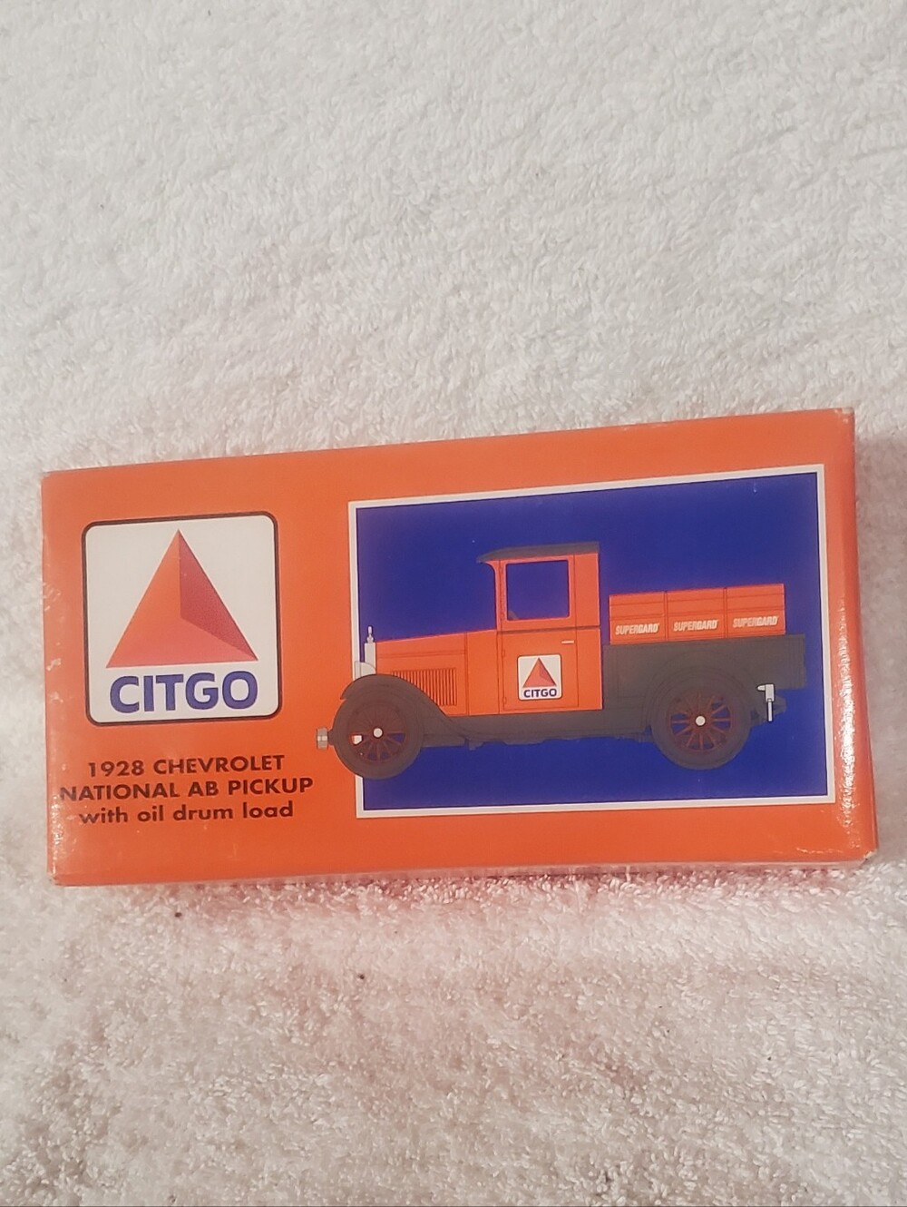 Orange 1928 Chevrolet National AB Pickup Toy Truck